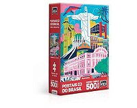 POSTAIS DO BRASIL - MONUMENTOS - QC 500 PECAS NANO
