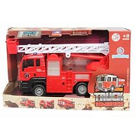 CAR709 - CARRINHO DE BRINQUEDO DE PLASTICO SORTIDA (TRUCK BOMBEIROS) - 7898692794634