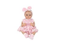 BONECA BEBE REBORN LAURA BABY ABBY 46 CM 100% VINIL