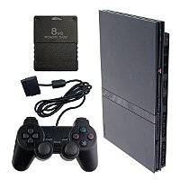 Console Playstation 2 Slim Serie 70000 Preto