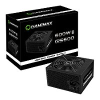 Fonte Gamemax Gs600 600w 80 Plus Branco Pfc Ativo Preto