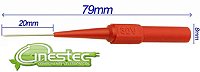 ADAPTADOR PONTA DE PROVA  AGULHA PARA TESTE  30V  VERMELHO