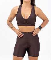 Conjunto Short Corrida Alta Compressão, Top nadador