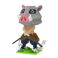Diorama Inosuke Hashibira Demon Slayer - Mini Blocos de Montar