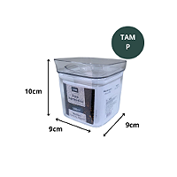 Kit 3 Potes Herméticos 1P,1M e 1G