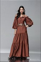 Vestido Babados com Cinto