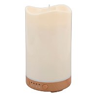 Difusor Umidificador Formato Vela Luz LED RGB Aroma