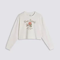 Camiseta Vans Supply Boutique Ls Relax Crop Marshmallow