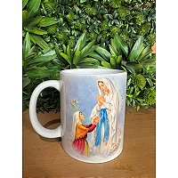 Caneca Personalizada Nossa Senhora de Lourdes | Presente Católico Religioso | Fé e Devoção