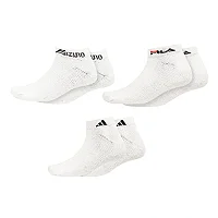 Kit 3 pares Meia Soquete Branca Marcas Sortidas Original