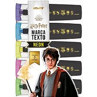 Caneta Marca Texto HARRY Potter 5CORES Neon Estojo