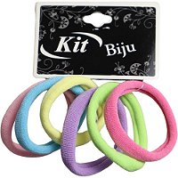 Acessorio para Cabelo Elastico Color MIX 02 4CM C/06 PCT.C/12