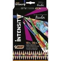 Lapis de COR Sextavado Intensity Bicolor 18LAP/36COR Caixinha