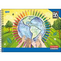 Caderno Desenho UNIV Capa Dura Basic ART 48FLS. PCT.C/10