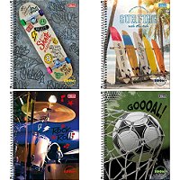 Caderno 20X1 Capa Dura Zoom+ 400 Folhas Masculino PCT.C/04