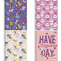 Caderno 01X1 Capa Dura Pepper Feminino 80FLS. PCT.C/04