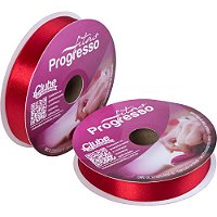 Fita de Cetim 22MM 50M. Vermelho 209 Rolo