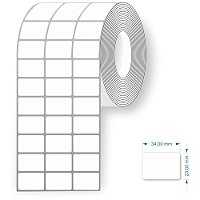 Etiqueta para Codigo de Barras Couche 34X23X30M 3CARREIRAS Rolo
