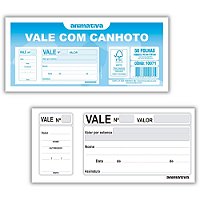Impresso Vale 100 Folhas com Canhoto PCT.C/20