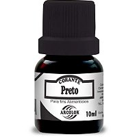 Corante Liquido Alimenticio Preto 10ML. CX.C/12