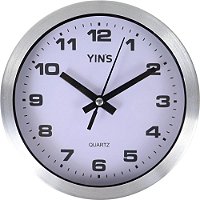 Relogio de Parede Rendondo Aluminio 16CM