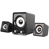 Caixa de Som P/ Computador USB 14W P2/2.1 Subwoofer CONTR