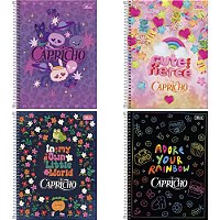 Caderno 10X1 Capa Dura Capricho 160FLS FIT PCT.C/04