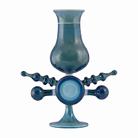 Blue Slyme - Trautman Glass Art - COE33