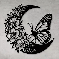 Quadro Decorativo Borboleta Florida Lua Vazado