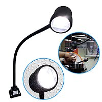 Luminária Flexível Led Ip65 Para Máquina Industrial Torno Fresadora Furadeira 115-240V