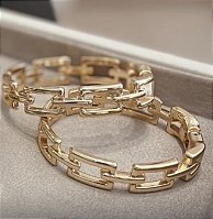 Bracelete em elos banho ouro