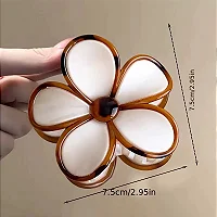 Piranha de Cabelo Flor 5 Pétalas Bicolor Perolado 8cm