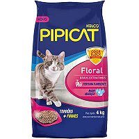 Areia Santitária Pipicat Floral 4 KG