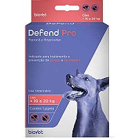 Antipulgas e Carrapatos Biovet Defend Pro para Cães de 10 a 20 Kg