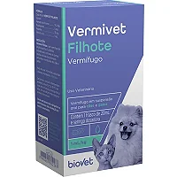 Vermífugo Biovet Vermivet Filhotes para Cães e Gatos