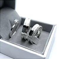 Par de Alianças Namoro Prata 950 Florzinha 5mm