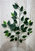 Galho Artificial de Folhas Verdes