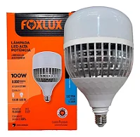Lâmpada Led Foxlux Alta Potência 100w 6500k E27 Foxlux 100w