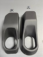 Par de Acabamento de Farol de Milha Parachoque Rubicon Wrangler JK