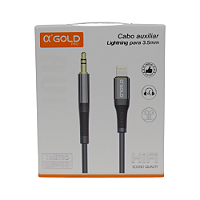 Adaptador de Áudio A'Gold Pro Lightning p/ 3.5mm 1m - CB59