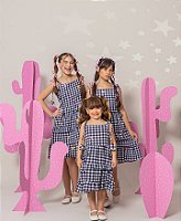 Vestidos Bruna (Xadrez Black)