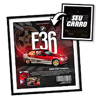 Quadro Automotivo Personalizado (seu Carro) Moldura + Vidro