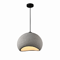 PENDENTE 40×30CM E27×1 METAL+RESINA CONCRETO CABO:3M