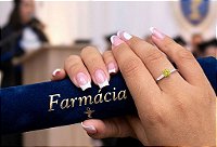 Anel de Formatura Farmácia em Prata 925