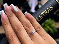 Anel de Formatura Letras em Prata 925