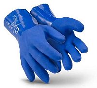 Luva de Segurança PVC Super Safety 26cm Antiderrapante | CA 36581