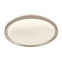 Plafon Redondo 50cm 120W LED Multitemperatura Bivolt Metal Dourado e Acrílico