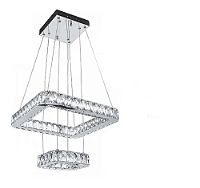 Pendente de Cristal 30×50CM 84W 3000K 4000K 6000K 4200LM com Controle Remoto Bivolt Metal e Cristal com Cabo de 1,5M