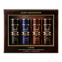 Kit Perfume Lattafa Asad Eau de Parfum Masculino 25ml - 4 Unidades