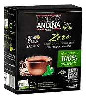 Adocante Stevia Sache Color Andina Com 50 saches de 600mg